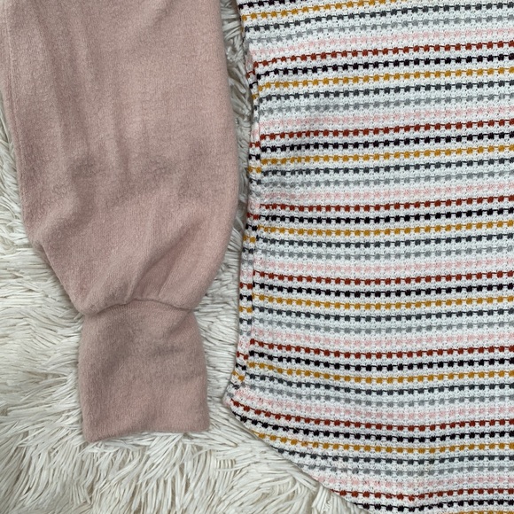 Staccato Hacci Mixed Media Top 💗 Pink White Multi - Picture 10 of 14